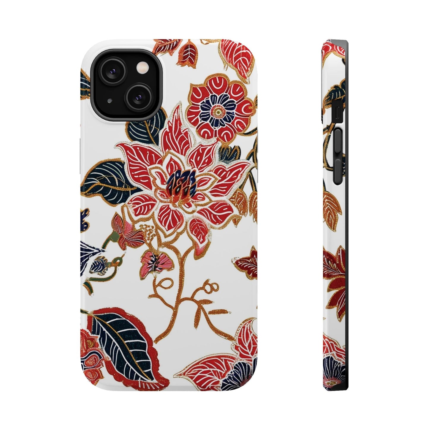 Floral Batik Magnetic Impact - Resistant Phone Case - DIGITAL X