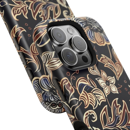 Floral Batik Magnetic Impact - Resistant Phone Case - DIGITAL X