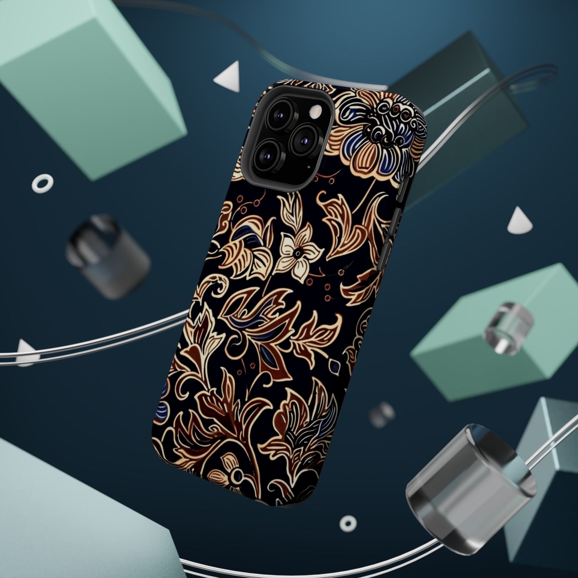 Floral Batik Magnetic Impact - Resistant Phone Case - DIGITAL X