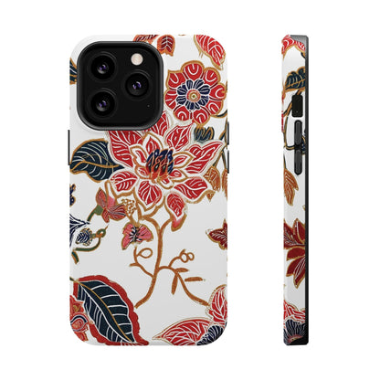 Floral Batik Magnetic Impact - Resistant Phone Case - DIGITAL X