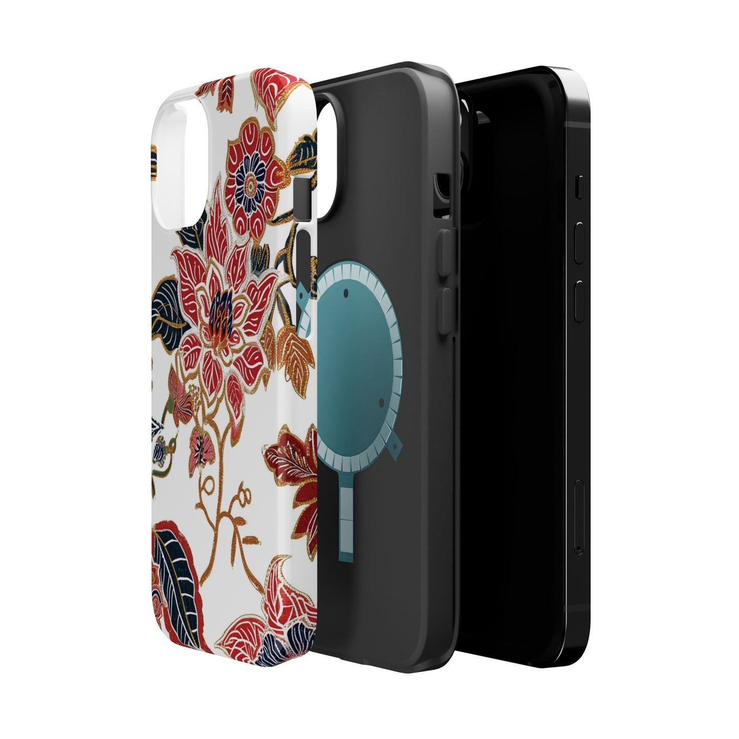 Floral Batik Magnetic Impact - Resistant Phone Case - DIGITAL X