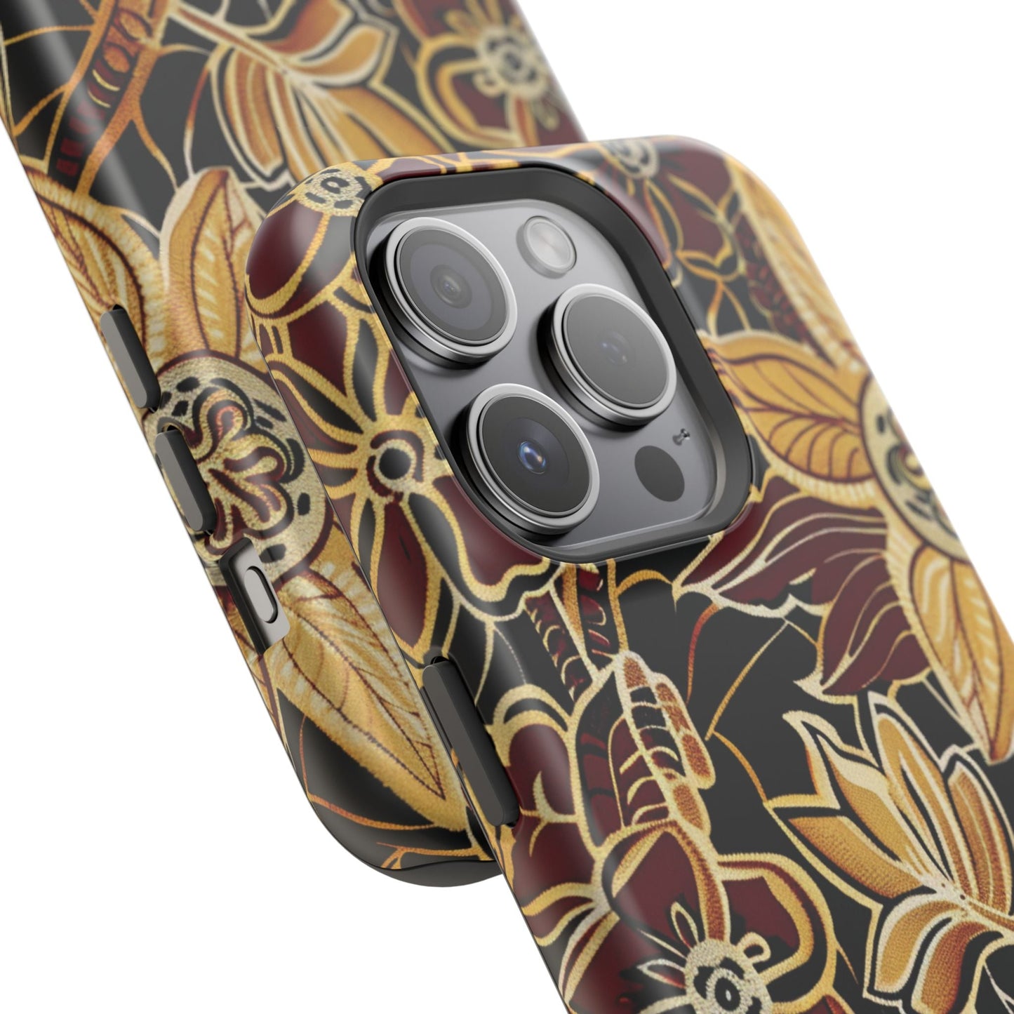 Floral Batik Magnetic Impact - Resistant Phone Case - DIGITAL X