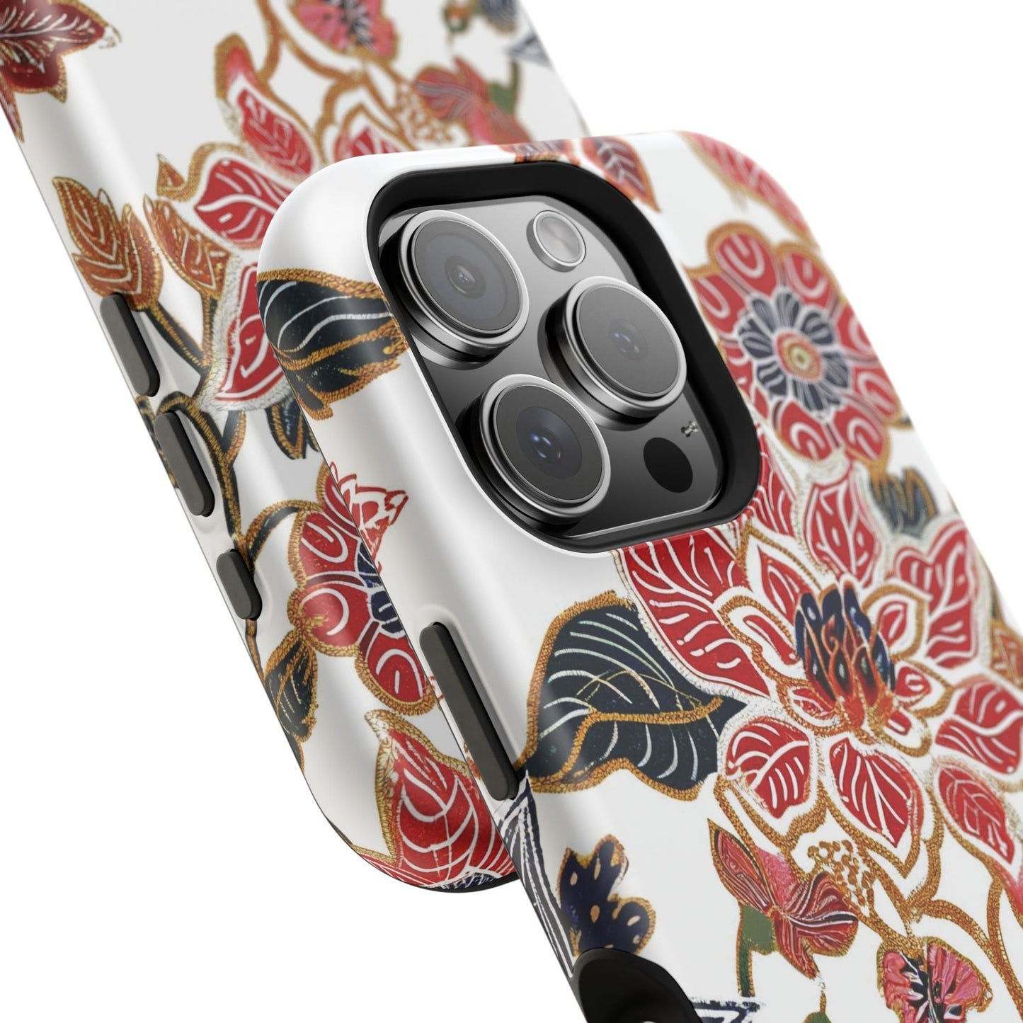 Floral Batik Magnetic Impact - Resistant Phone Case - DIGITAL X