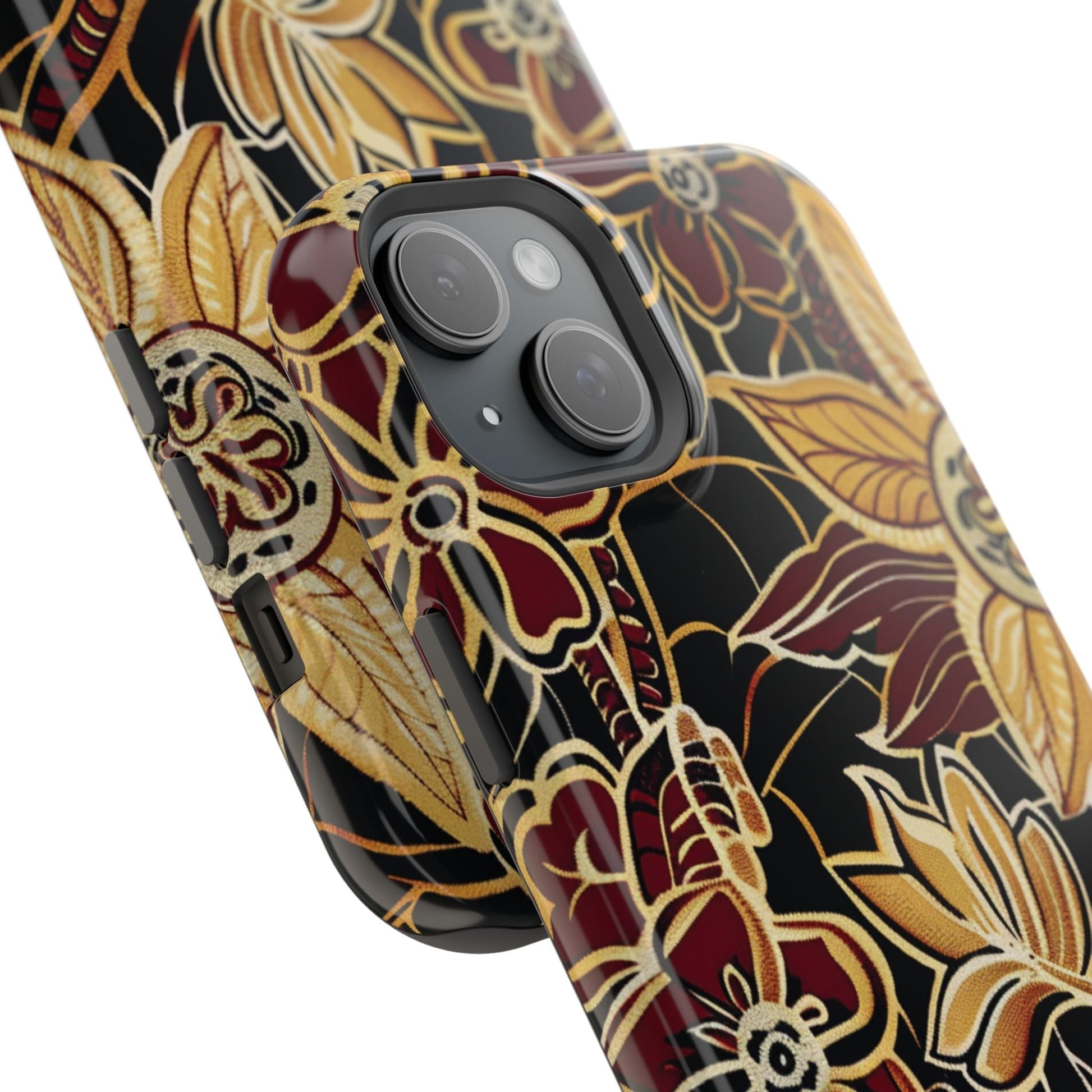 Floral Batik Magnetic Impact - Resistant Phone Case - DIGITAL X