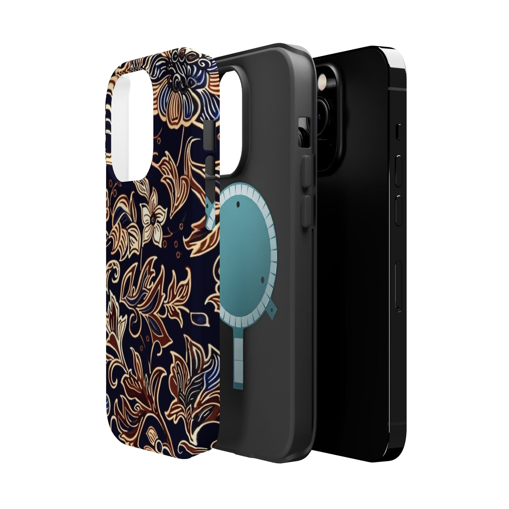 Floral Batik Magnetic Impact - Resistant Phone Case - DIGITAL X