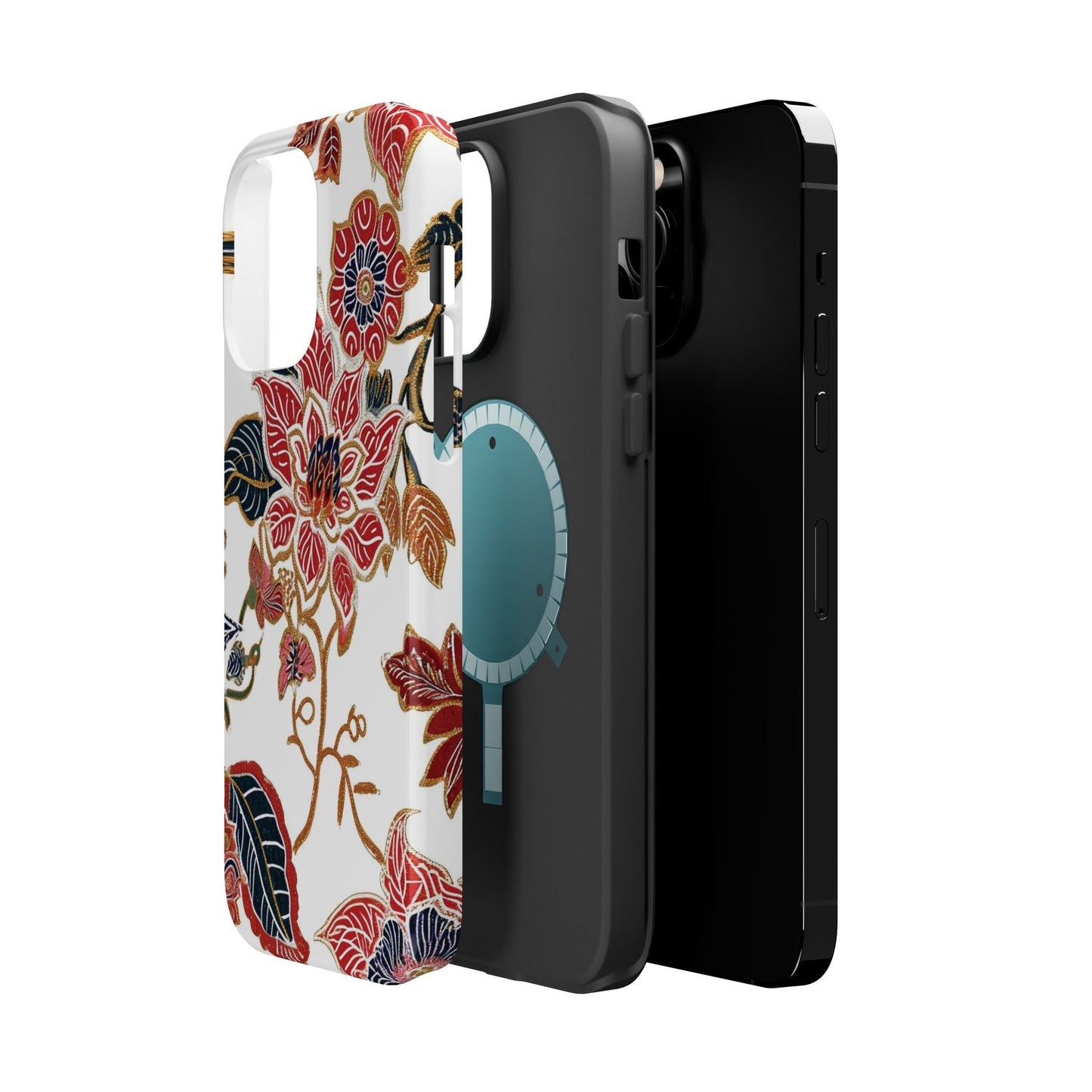Floral Batik Magnetic Impact - Resistant Phone Case - DIGITAL X