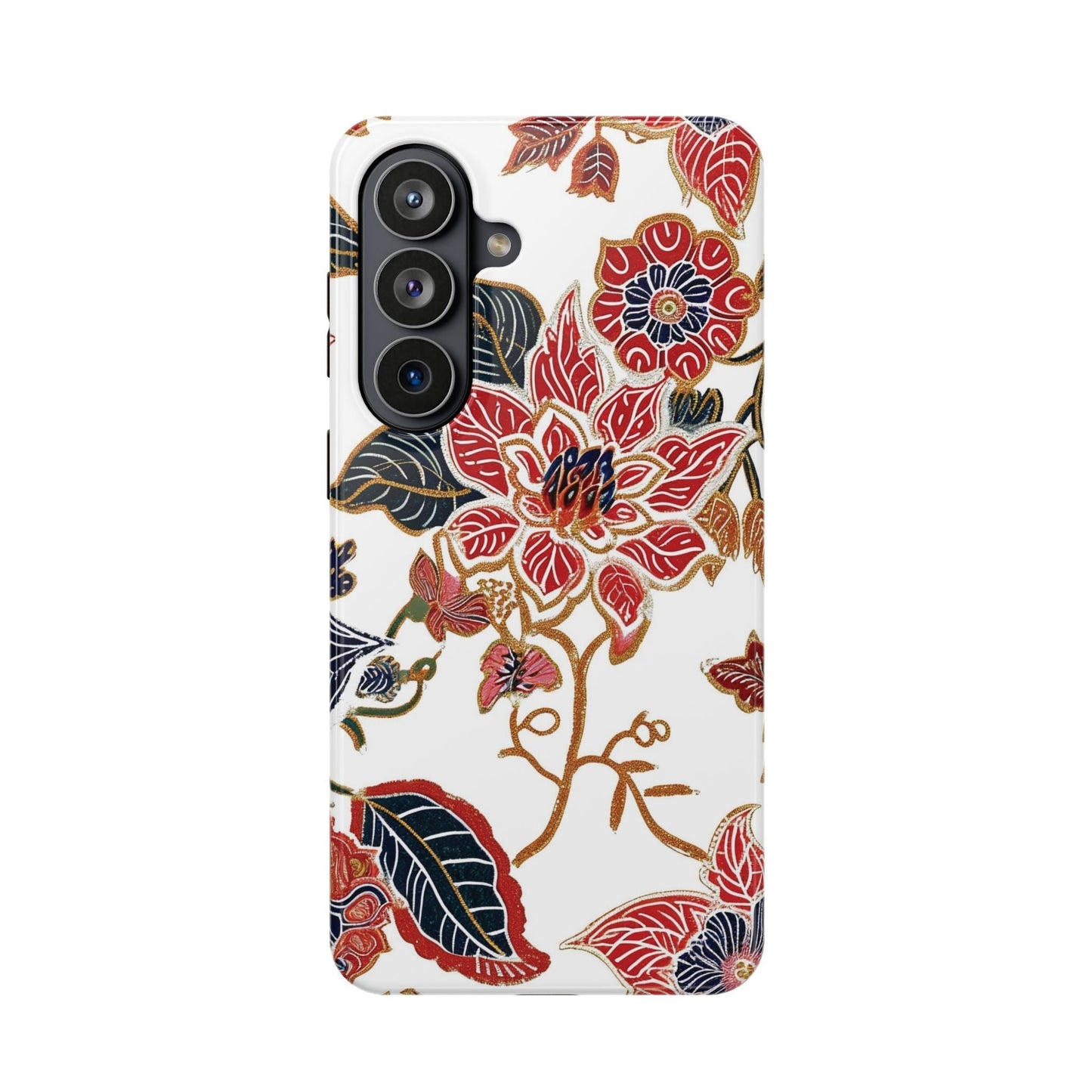 Floral Batik Magnetic Impact - Resistant Phone Case - DIGITAL X