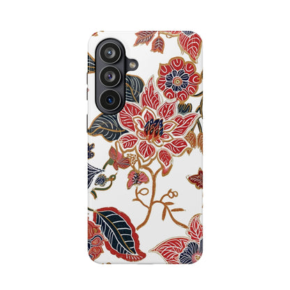 Floral Batik Magnetic Impact - Resistant Phone Case - DIGITAL X
