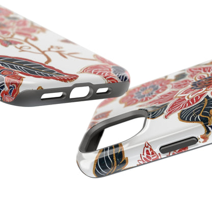 Floral Batik Magnetic Impact - Resistant Phone Case - DIGITAL X