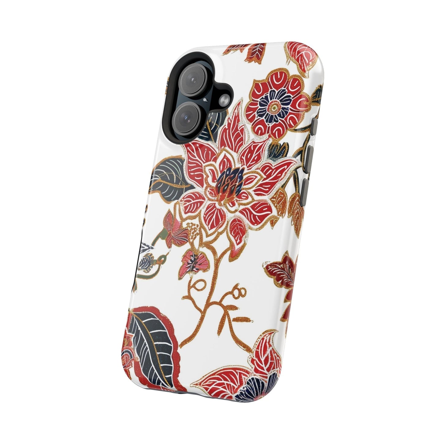 Floral Batik Magnetic Impact - Resistant Phone Case - DIGITAL X