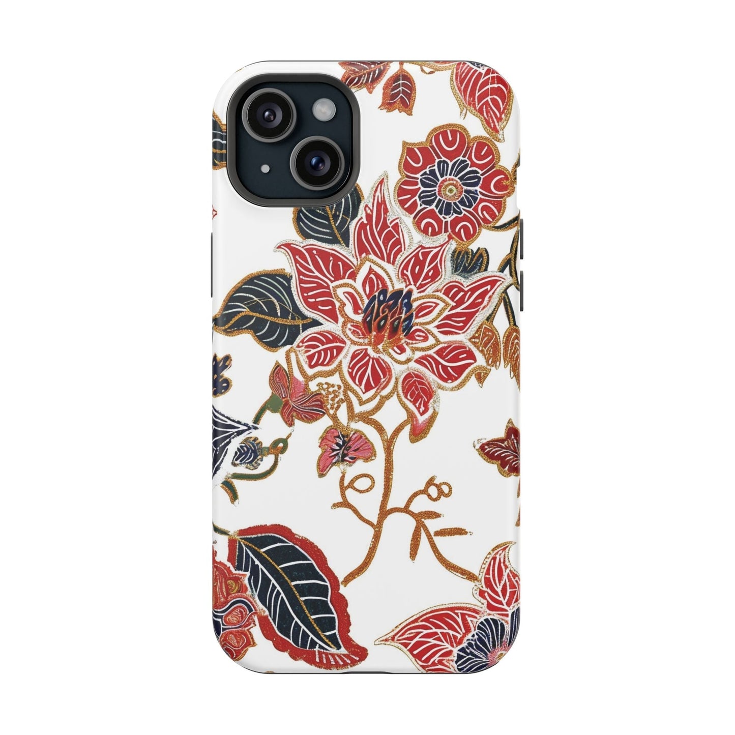 Floral Batik Magnetic Impact - Resistant Phone Case - DIGITAL X