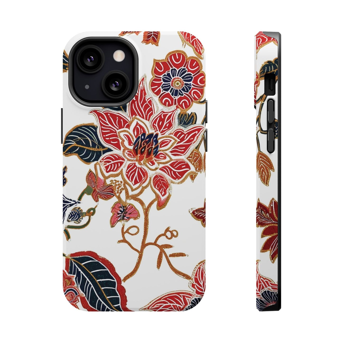 Floral Batik Magnetic Impact - Resistant Phone Case - DIGITAL X