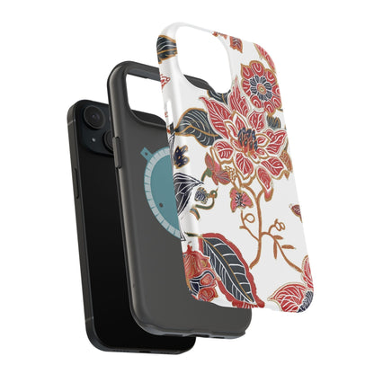 Floral Batik Magnetic Impact - Resistant Phone Case - DIGITAL X