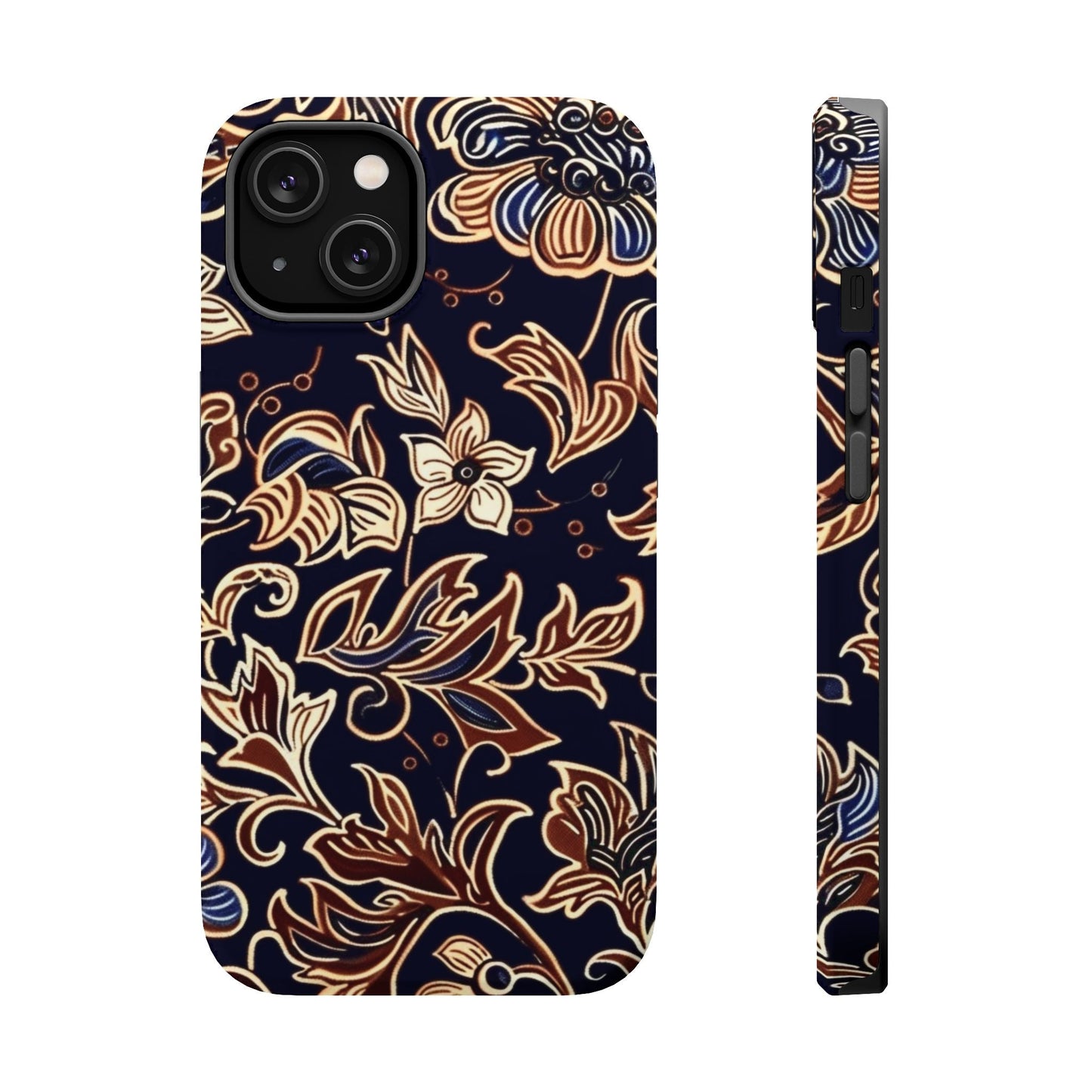 Floral Batik Magnetic Impact - Resistant Phone Case - DIGITAL X