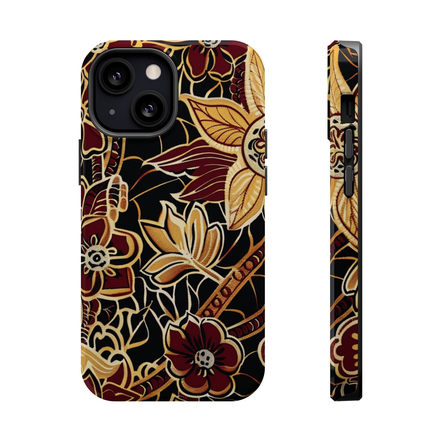 Floral Batik Magnetic Impact - Resistant Phone Case - DIGITAL X