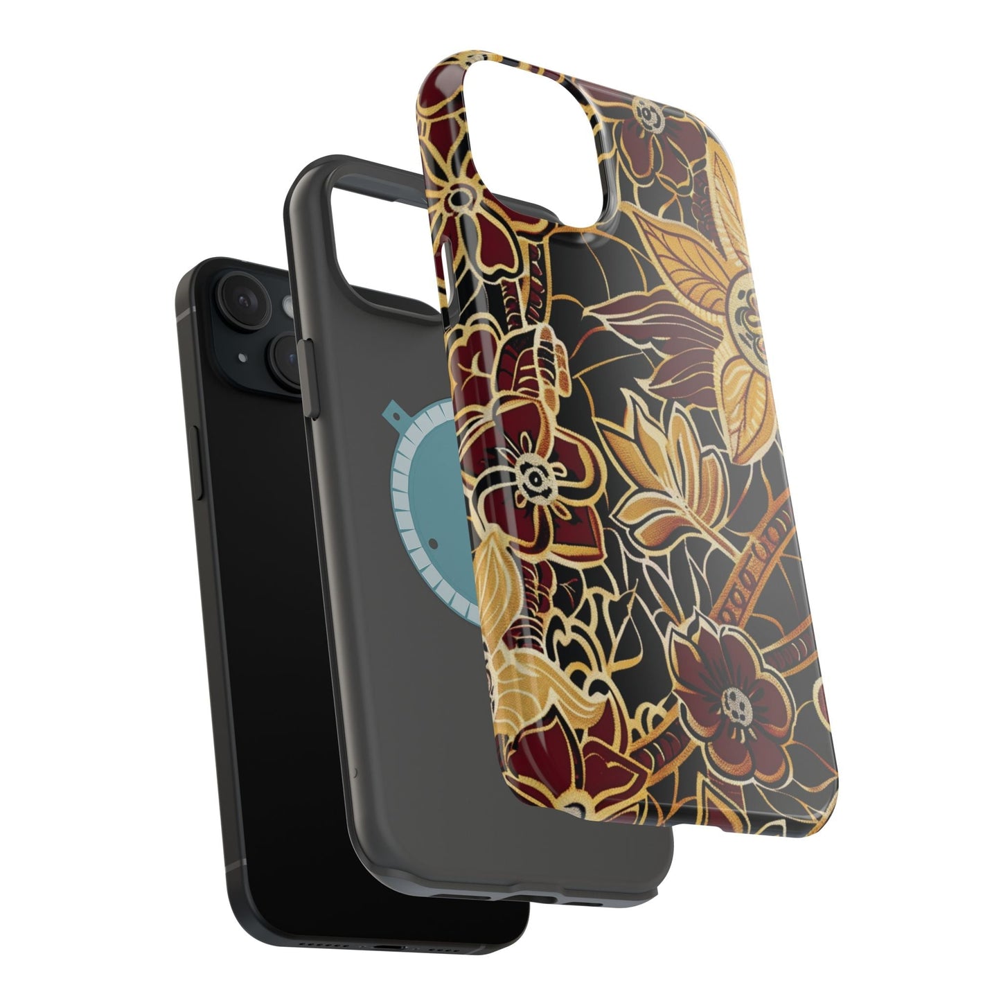 Floral Batik Magnetic Impact - Resistant Phone Case - DIGITAL X