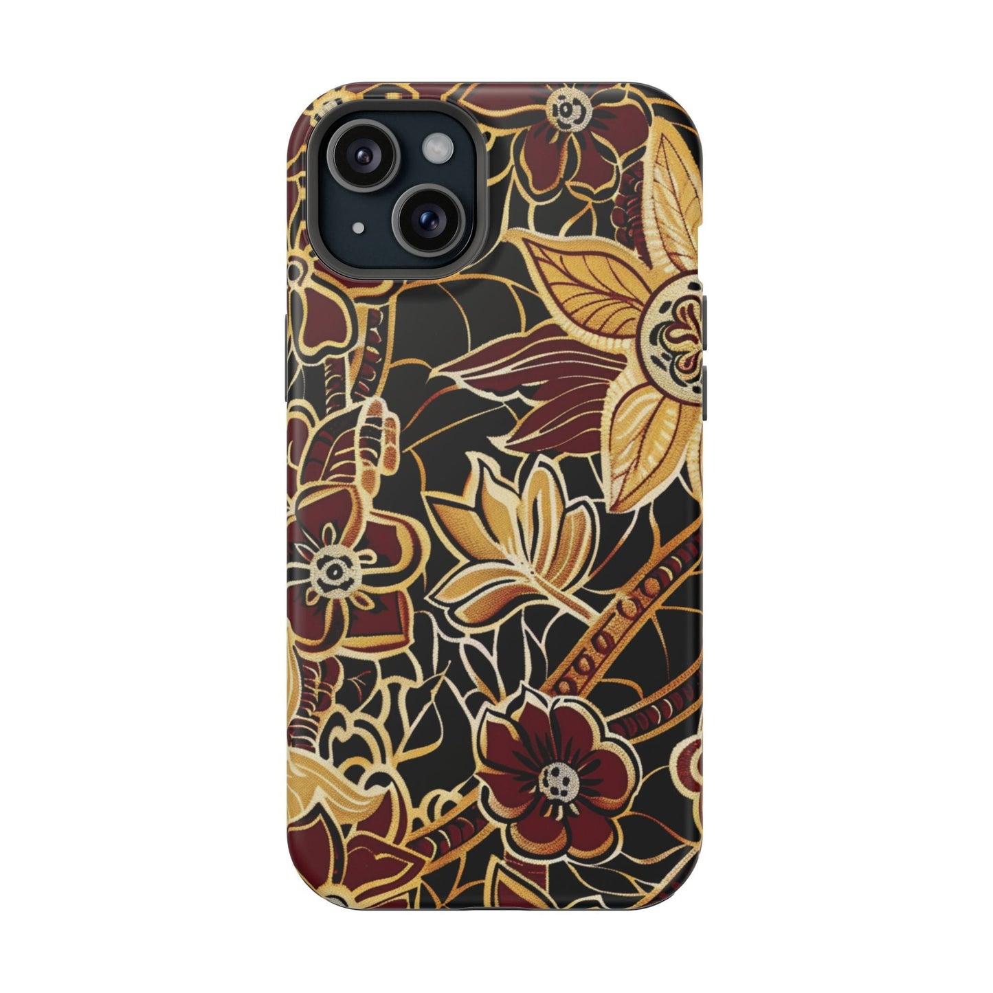 Floral Batik Magnetic Impact - Resistant Phone Case - DIGITAL X