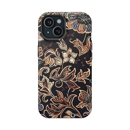 Floral Batik Magnetic Impact - Resistant Phone Case - DIGITAL X