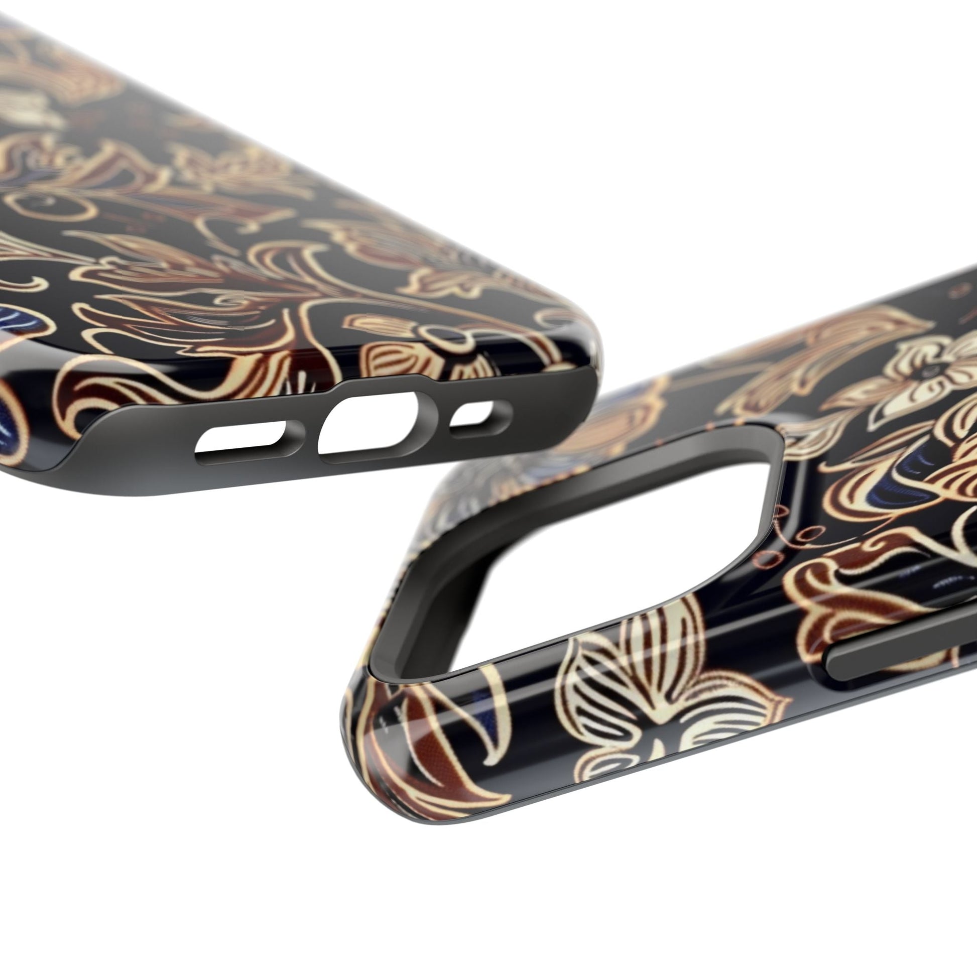 Floral Batik Magnetic Impact - Resistant Phone Case - DIGITAL X