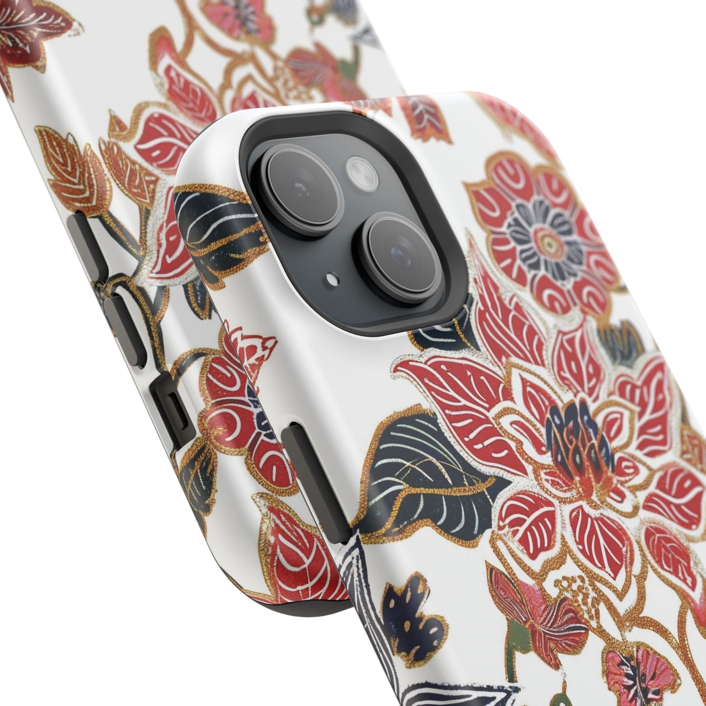 Floral Batik Magnetic Impact - Resistant Phone Case - DIGITAL X