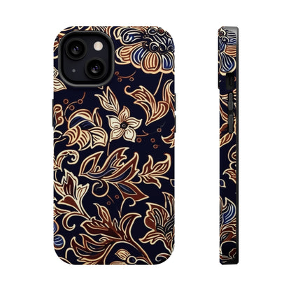 Floral Batik Magnetic Impact - Resistant Phone Case - DIGITAL X