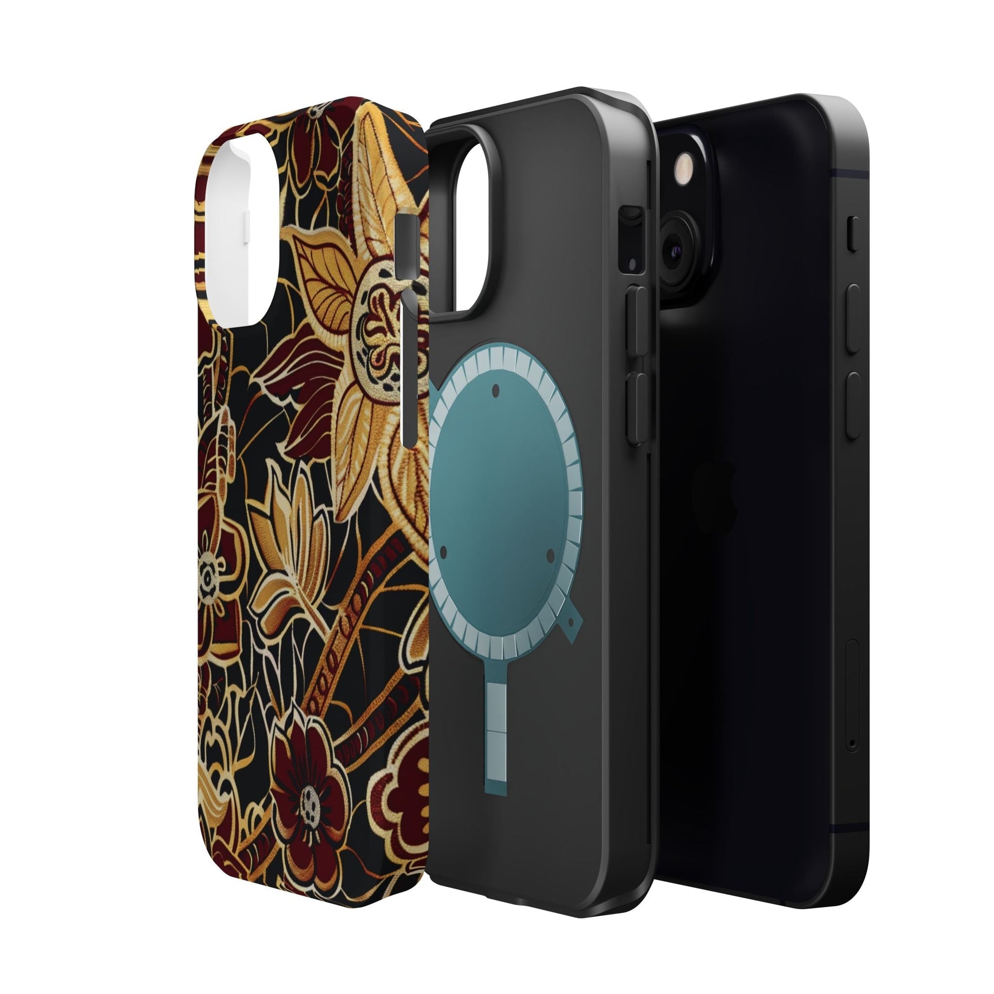 Floral Batik Magnetic Impact - Resistant Phone Case - DIGITAL X