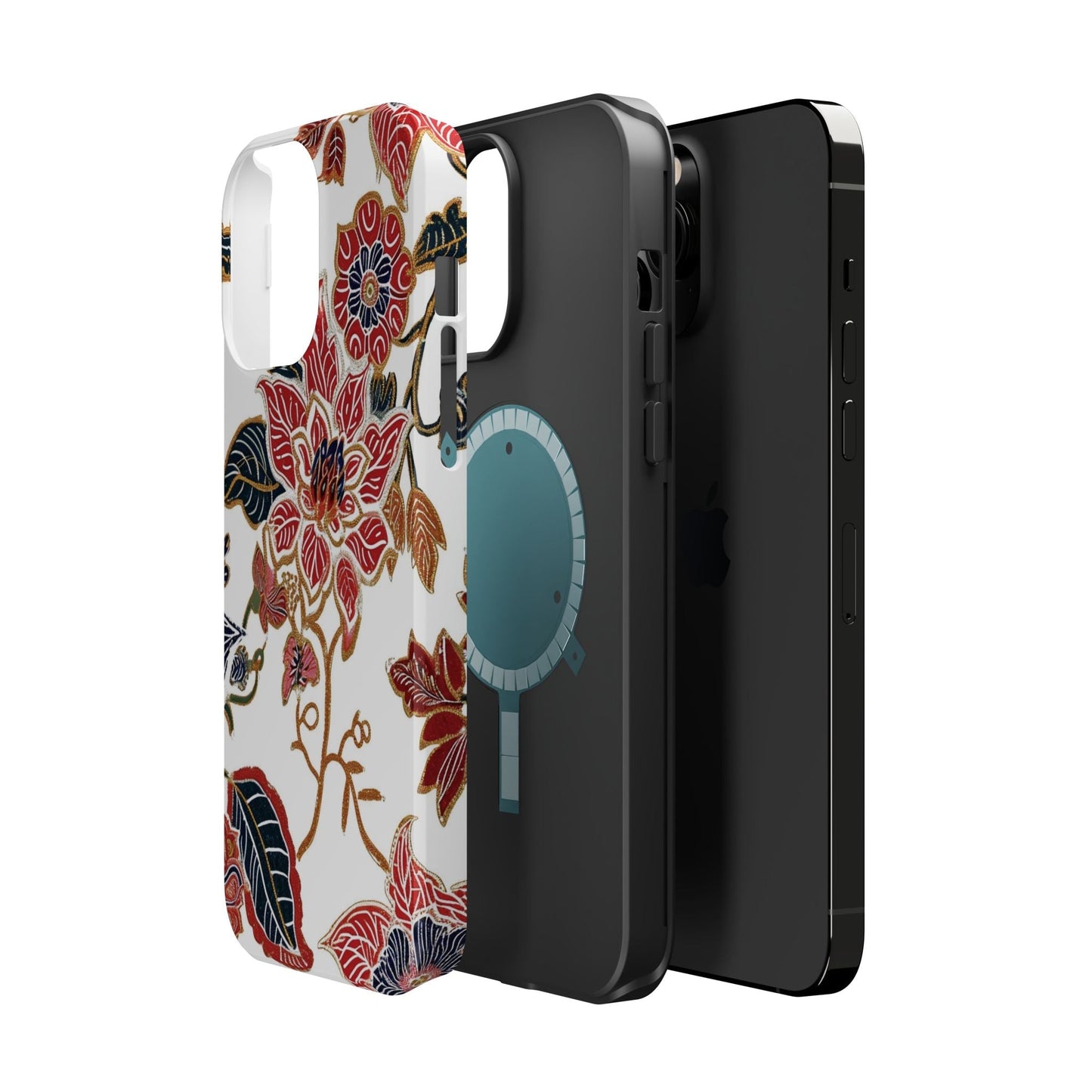 Floral Batik Magnetic Impact - Resistant Phone Case - DIGITAL X