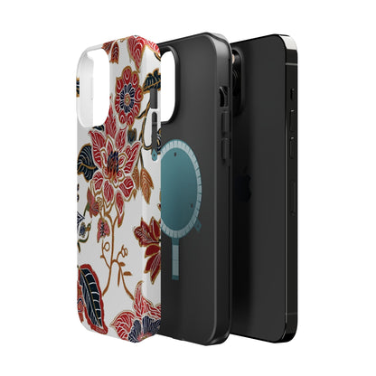 Floral Batik Magnetic Impact - Resistant Phone Case - DIGITAL X
