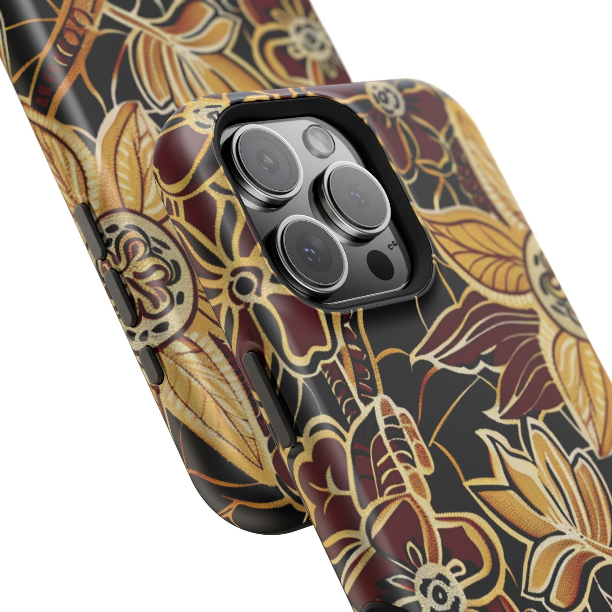 Floral Batik Magnetic Impact - Resistant Phone Case - DIGITAL X