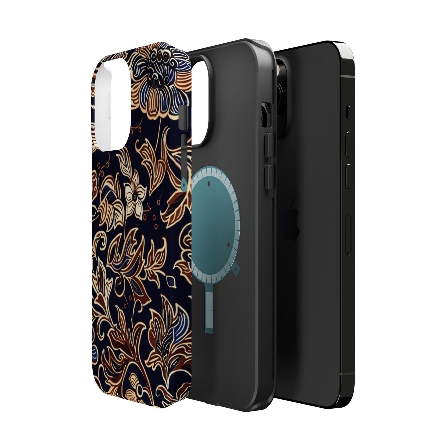 Floral Batik Magnetic Impact - Resistant Phone Case - DIGITAL X