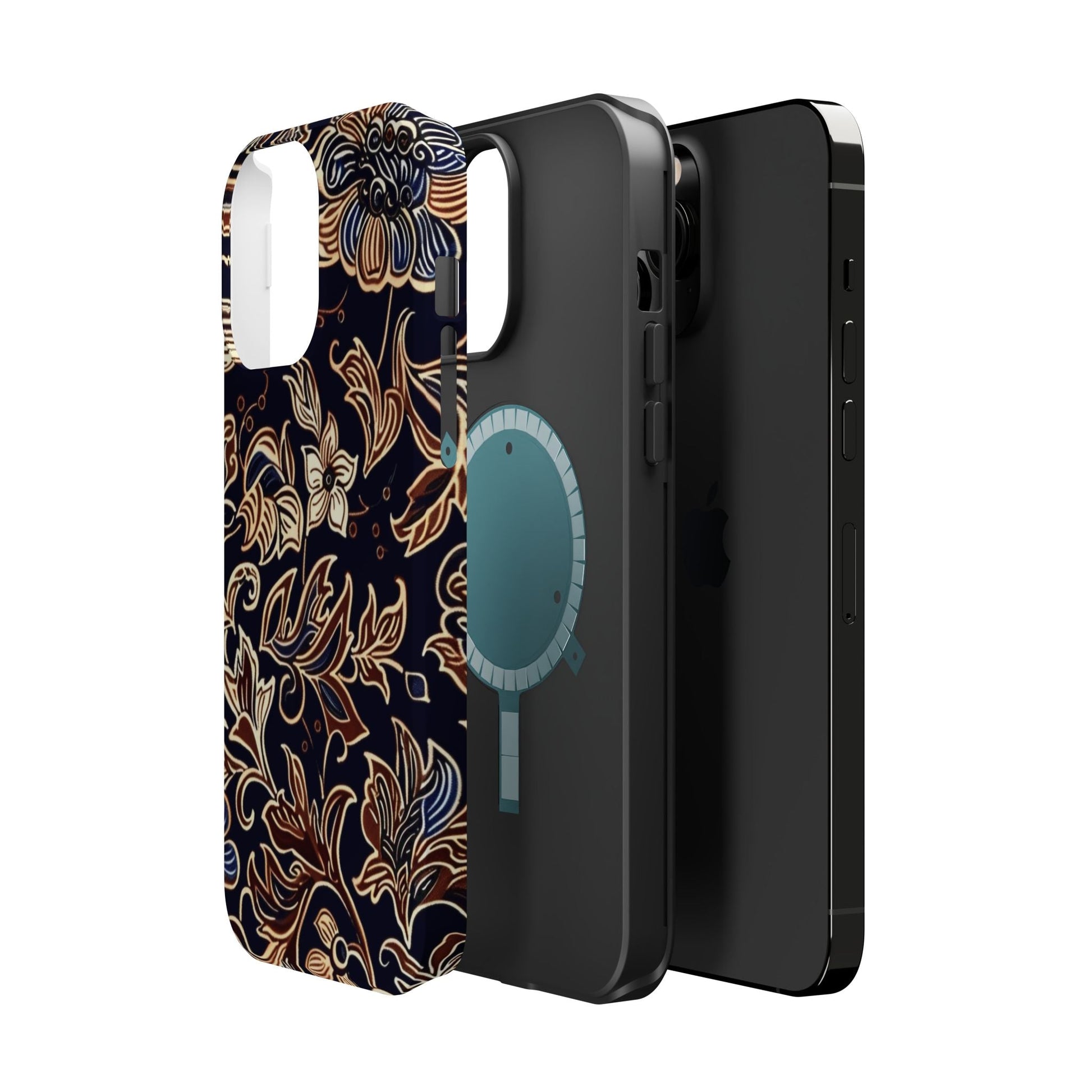 Floral Batik Magnetic Impact - Resistant Phone Case - DIGITAL X