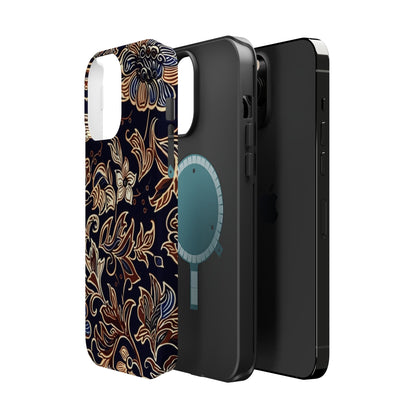 Floral Batik Magnetic Impact - Resistant Phone Case - DIGITAL X