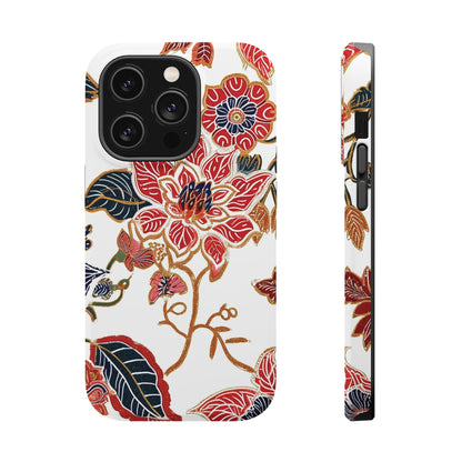 Floral Batik Magnetic Impact - Resistant Phone Case - DIGITAL X