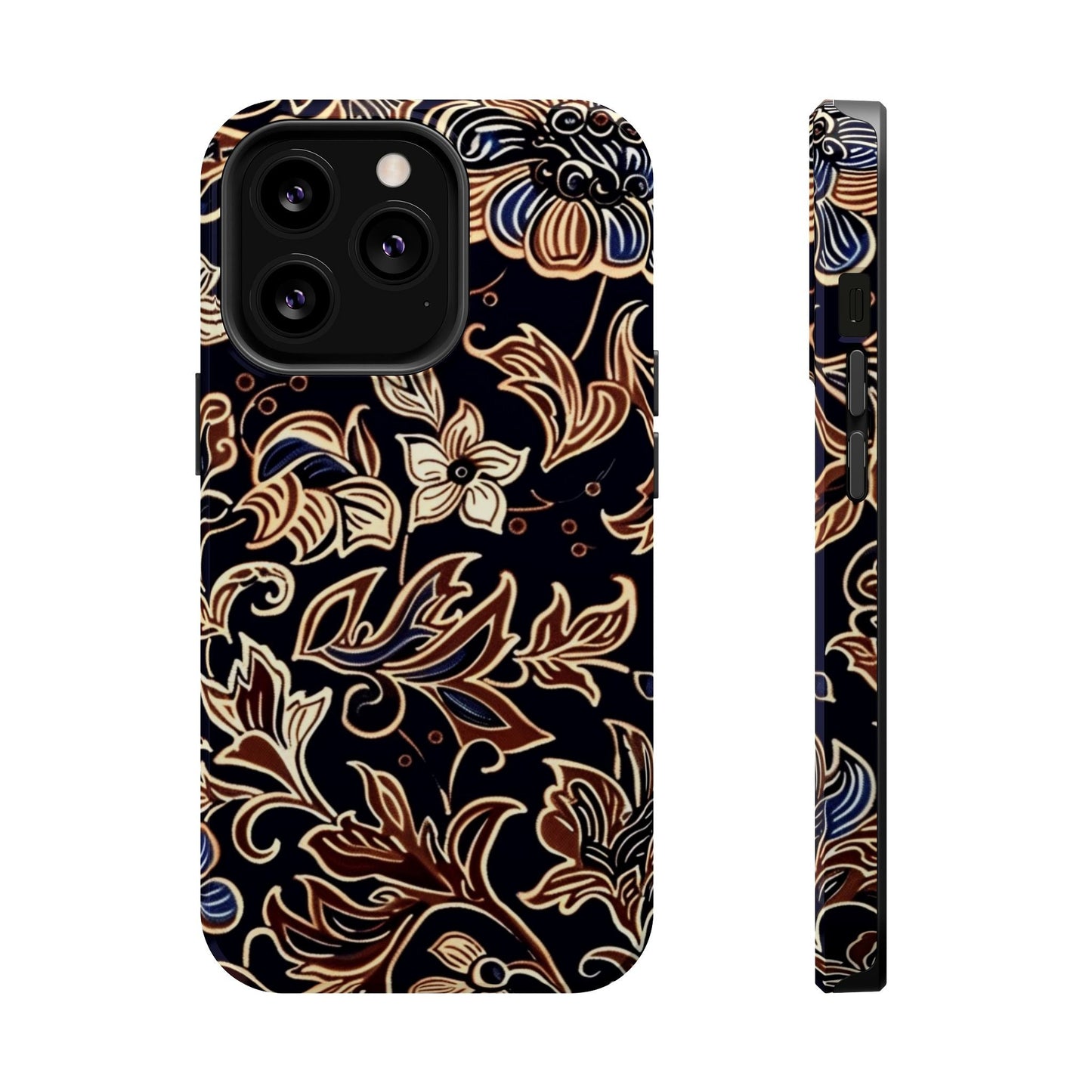 Floral Batik Magnetic Impact - Resistant Phone Case - DIGITAL X