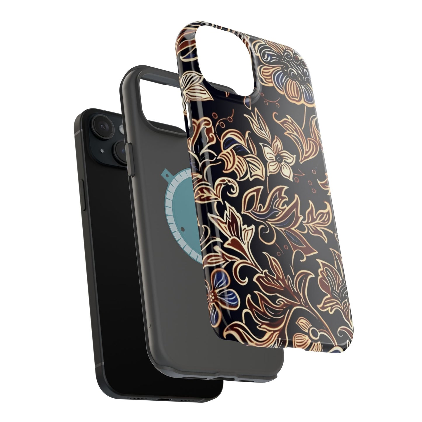 Floral Batik Magnetic Impact - Resistant Phone Case - DIGITAL X