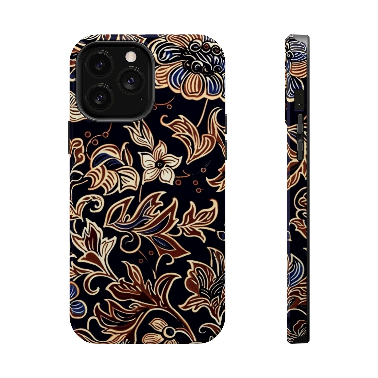 Floral Batik Magnetic Impact - Resistant Phone Case - DIGITAL X
