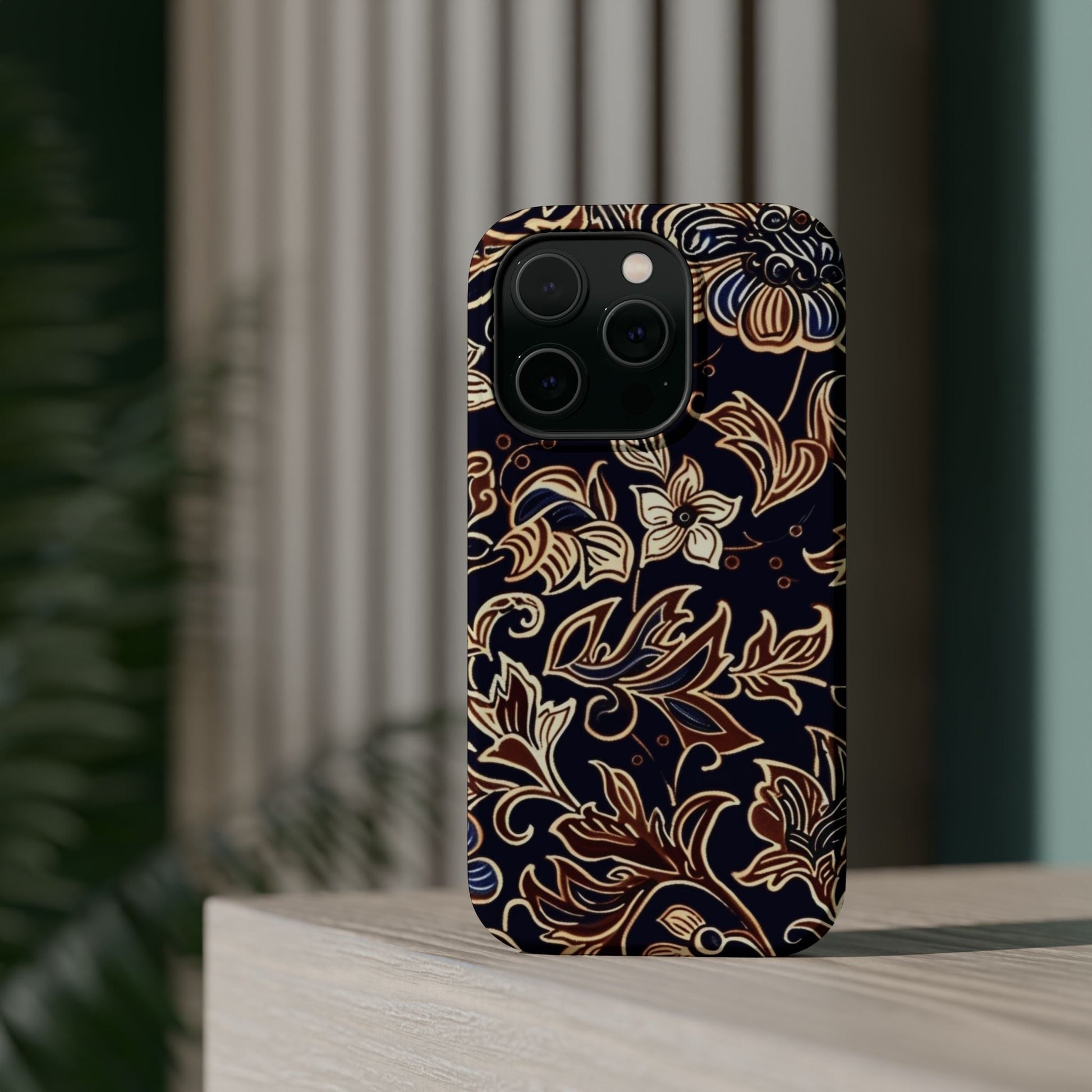 Floral Batik Magnetic Impact - Resistant Phone Case - DIGITAL X