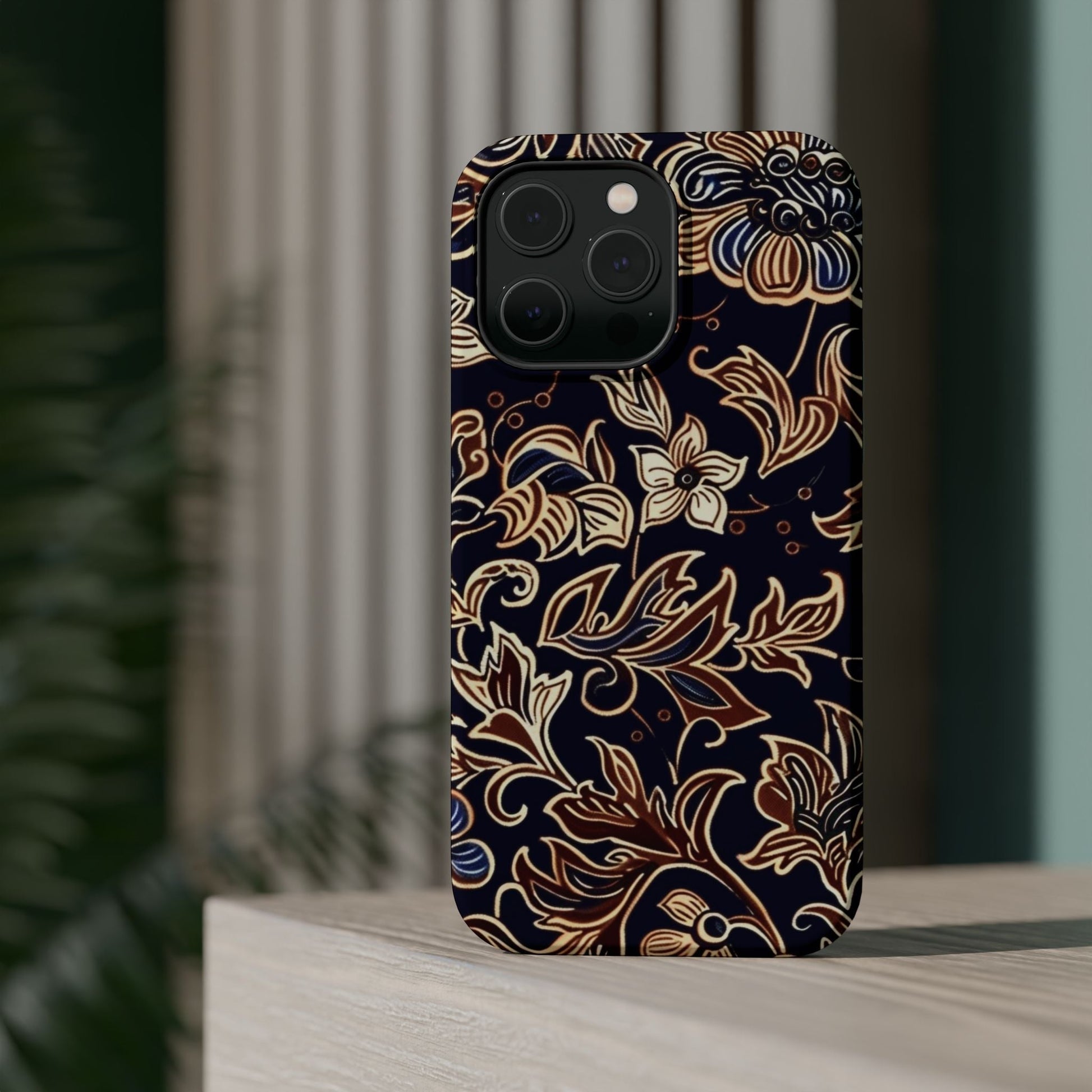 Floral Batik Magnetic Impact - Resistant Phone Case - DIGITAL X