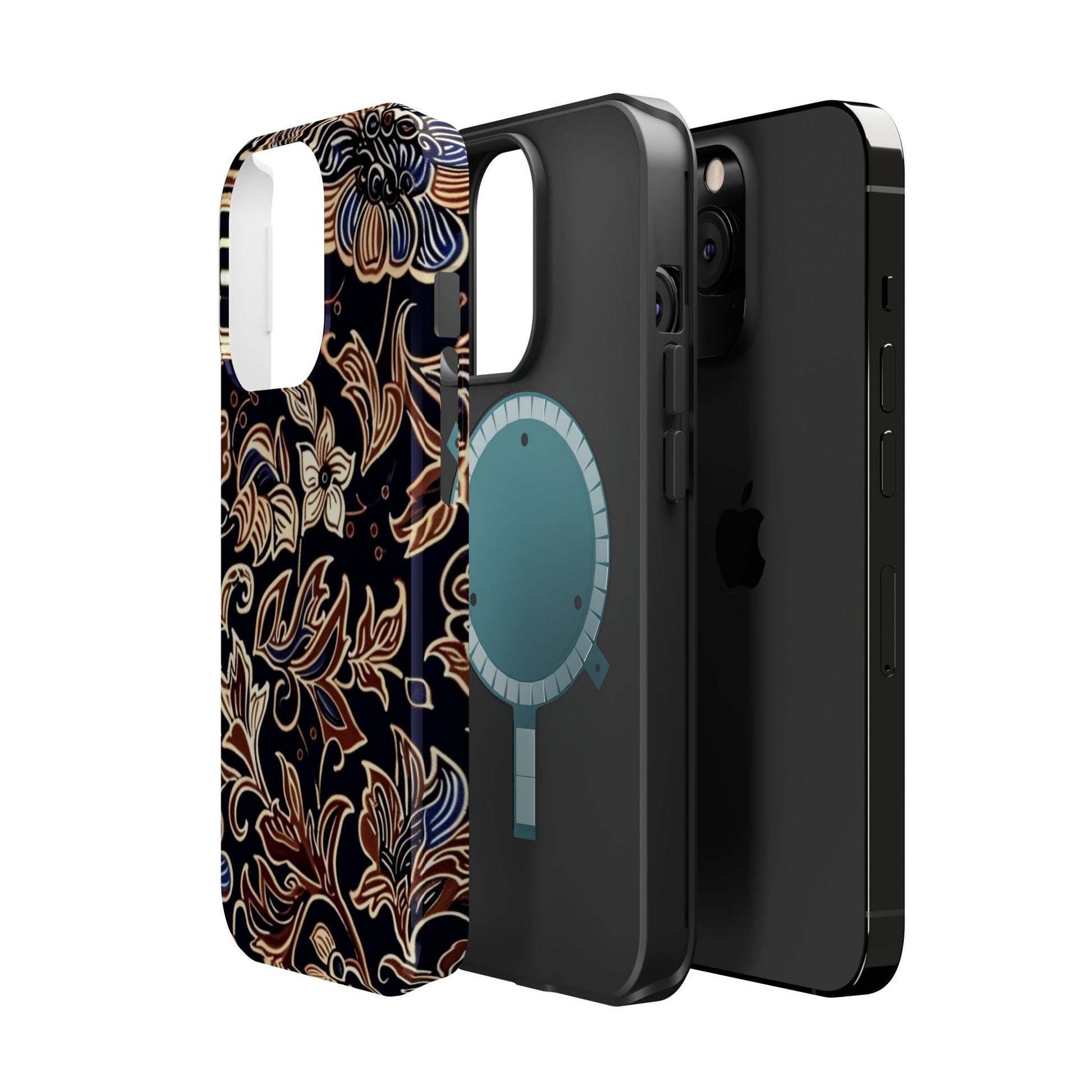 Floral Batik Magnetic Impact - Resistant Phone Case - DIGITAL X