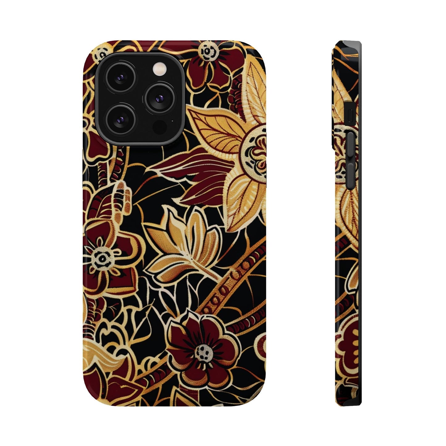 Floral Batik Magnetic Impact - Resistant Phone Case - DIGITAL X