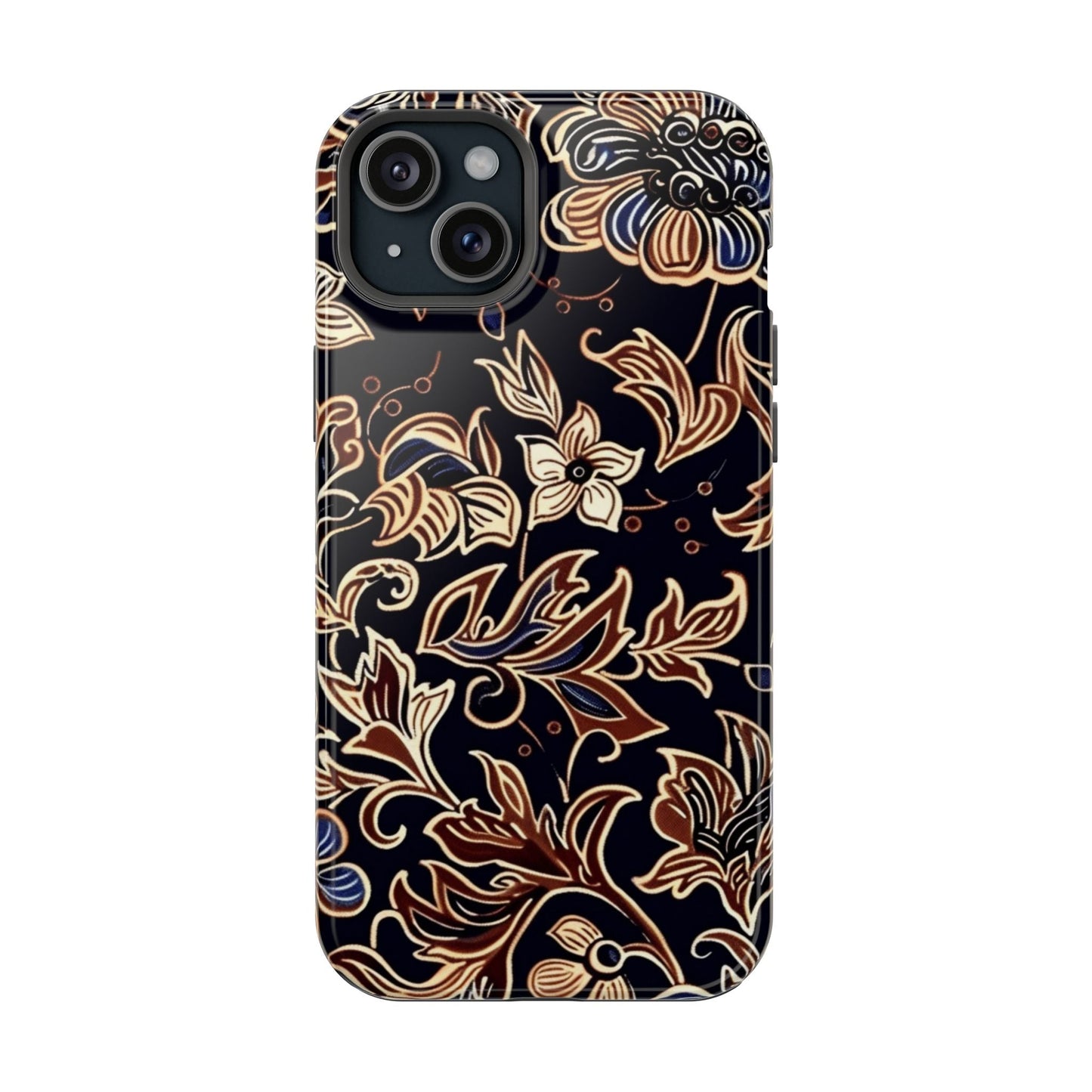 Floral Batik Magnetic Impact - Resistant Phone Case - DIGITAL X