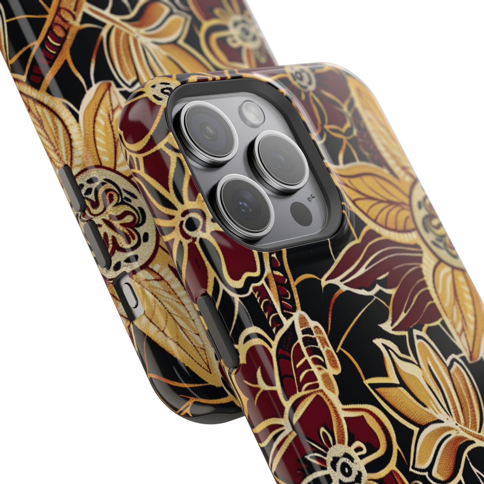 Floral Batik Magnetic Impact - Resistant Phone Case - DIGITAL X