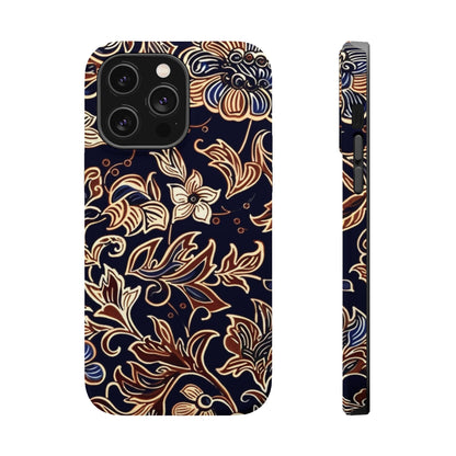 Floral Batik Magnetic Impact - Resistant Phone Case - DIGITAL X