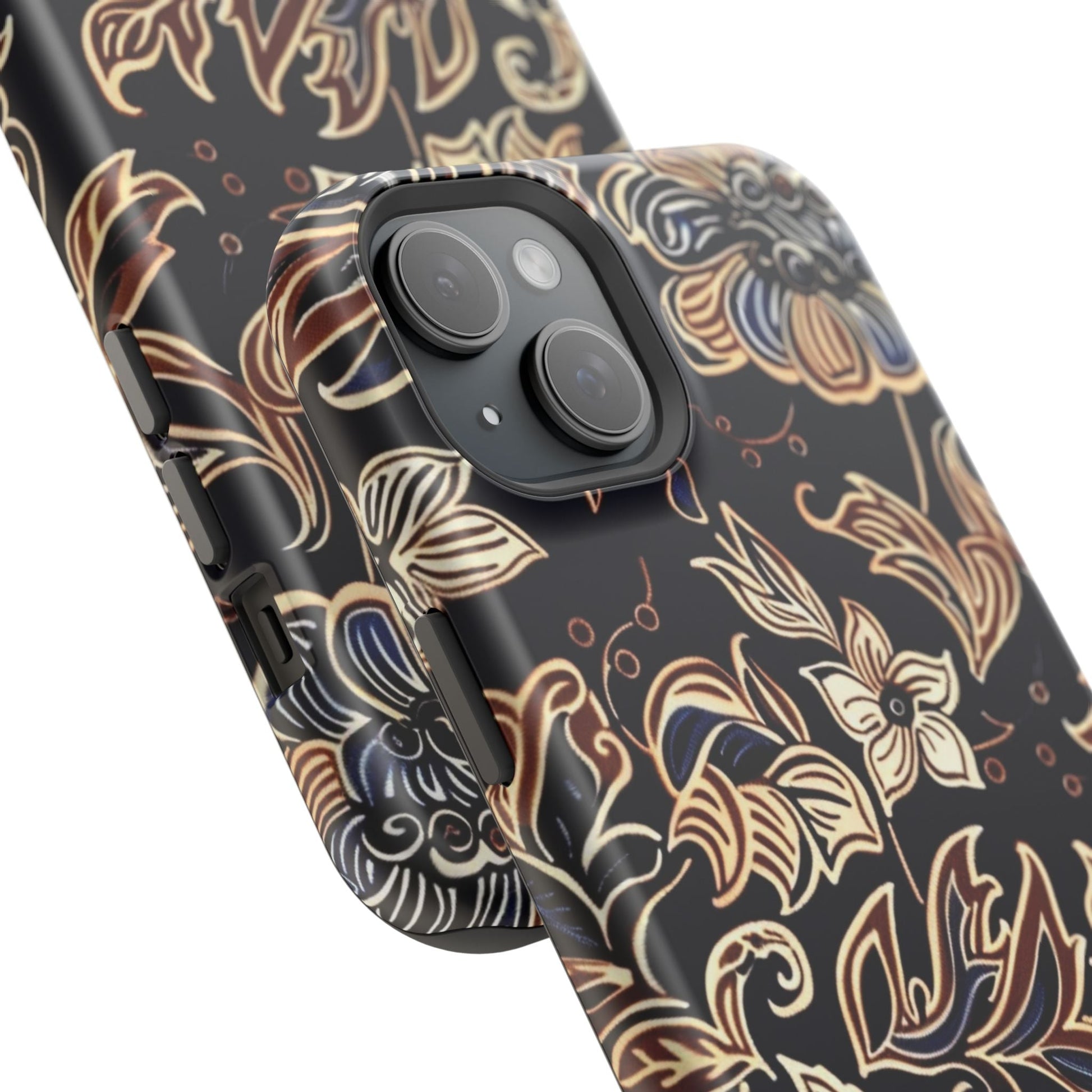 Floral Batik Magnetic Impact - Resistant Phone Case - DIGITAL X