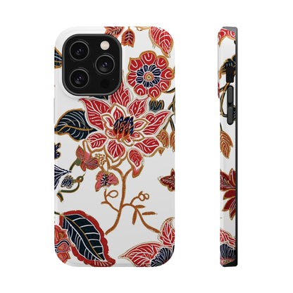 Floral Batik Magnetic Impact - Resistant Phone Case - DIGITAL X