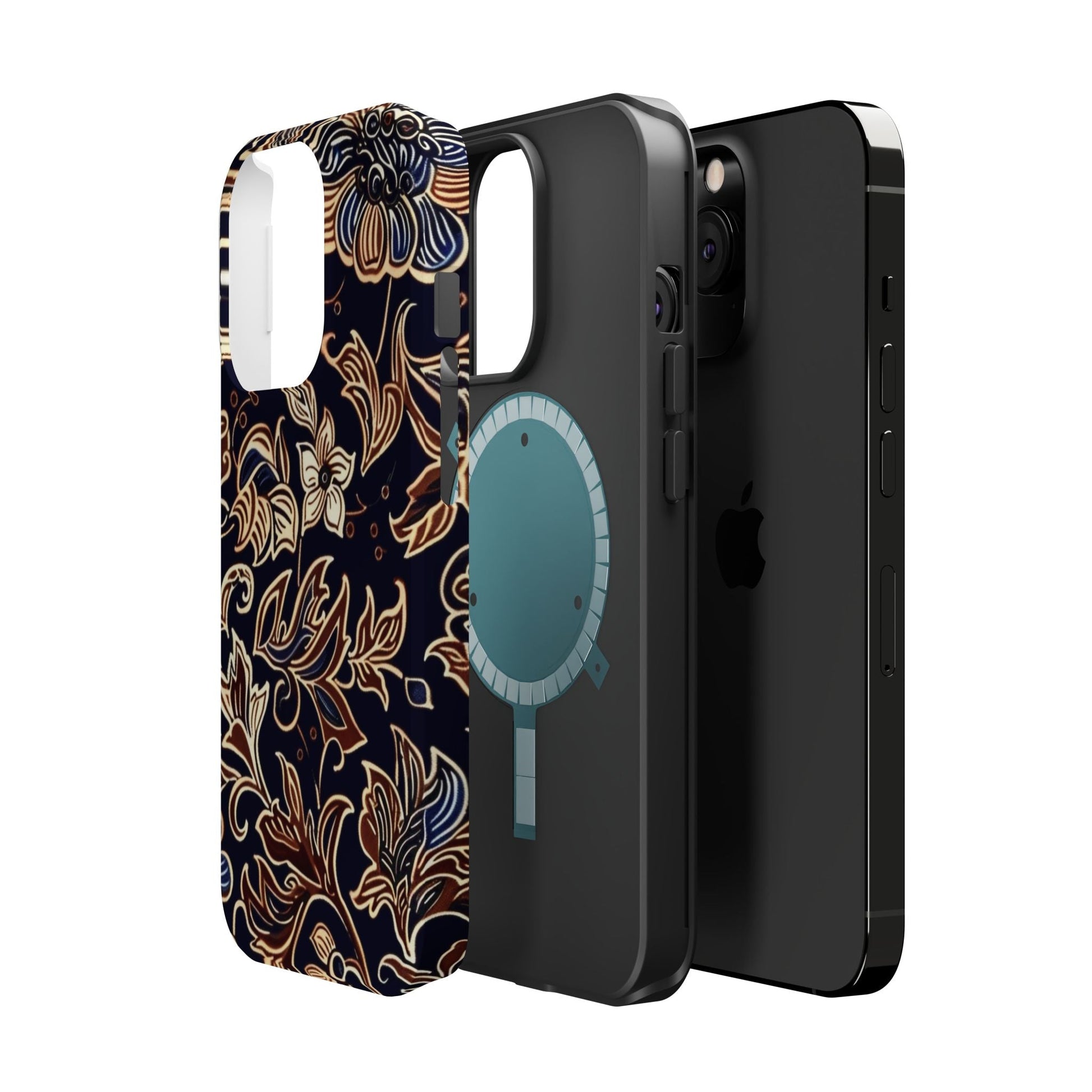 Floral Batik Magnetic Impact - Resistant Phone Case - DIGITAL X