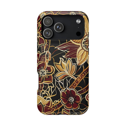 Floral Batik Magnetic Impact - Resistant Phone Case - DIGITAL X
