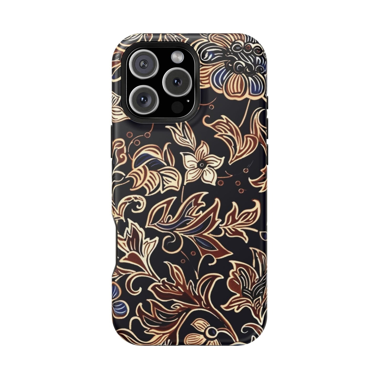Floral Batik Magnetic Impact - Resistant Phone Case - DIGITAL X