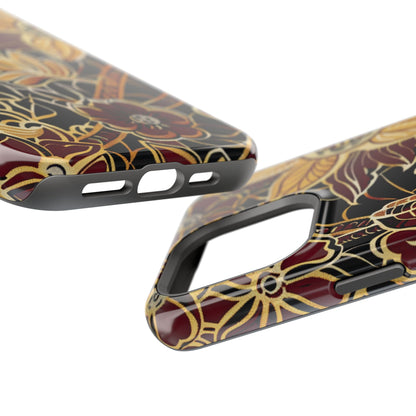 Floral Batik Magnetic Impact - Resistant Phone Case - DIGITAL X