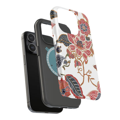 Floral Batik Magnetic Impact - Resistant Phone Case - DIGITAL X